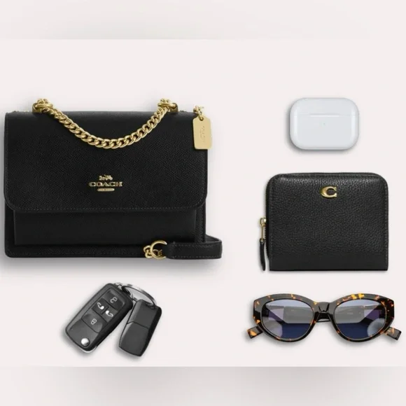 Coach Mini Klare Crossbody Leather Purse C9949 | Black — Excellent Condition! - Picture 9 of 13